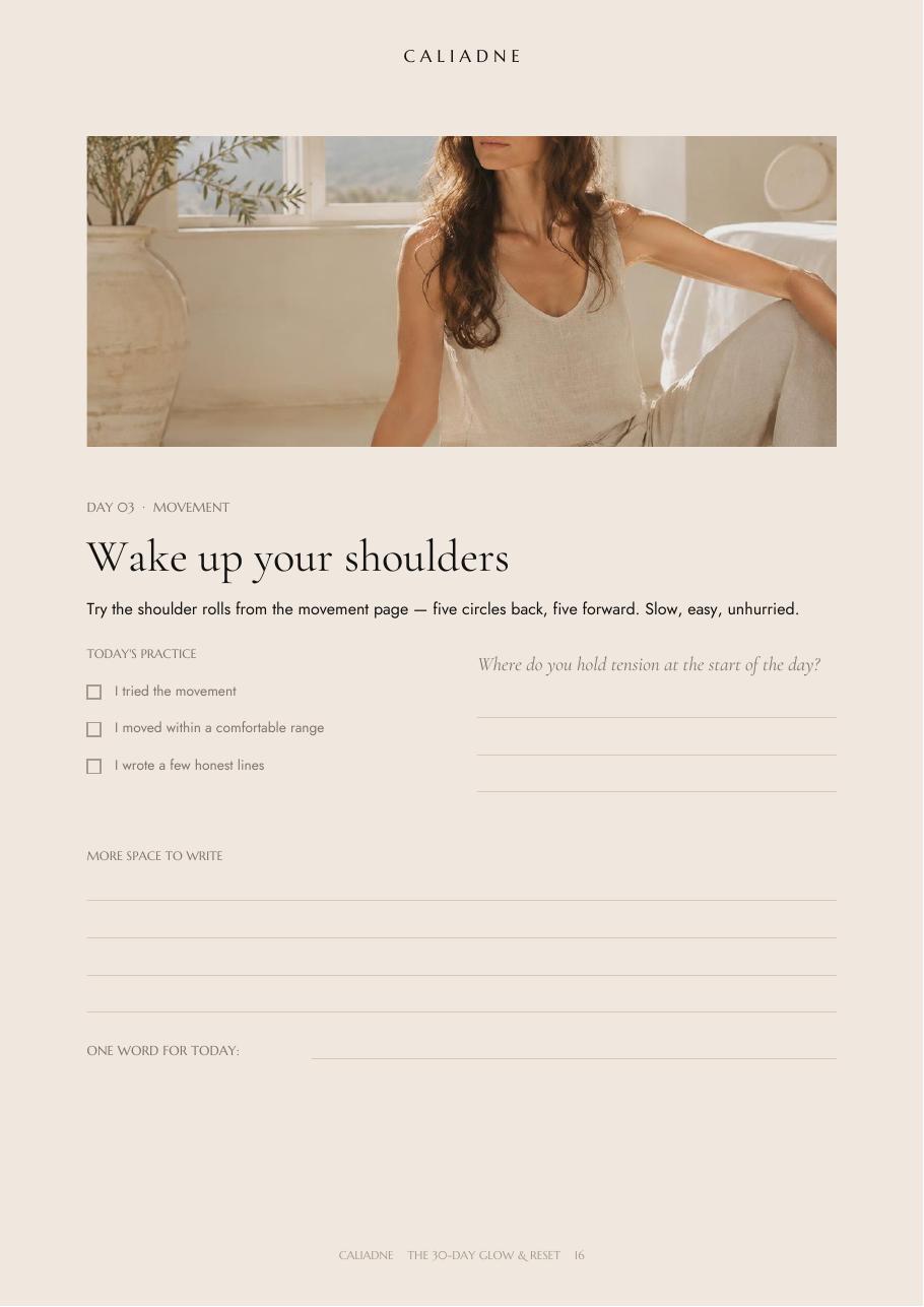The 30-Day Glow & Reset — sample page 4
