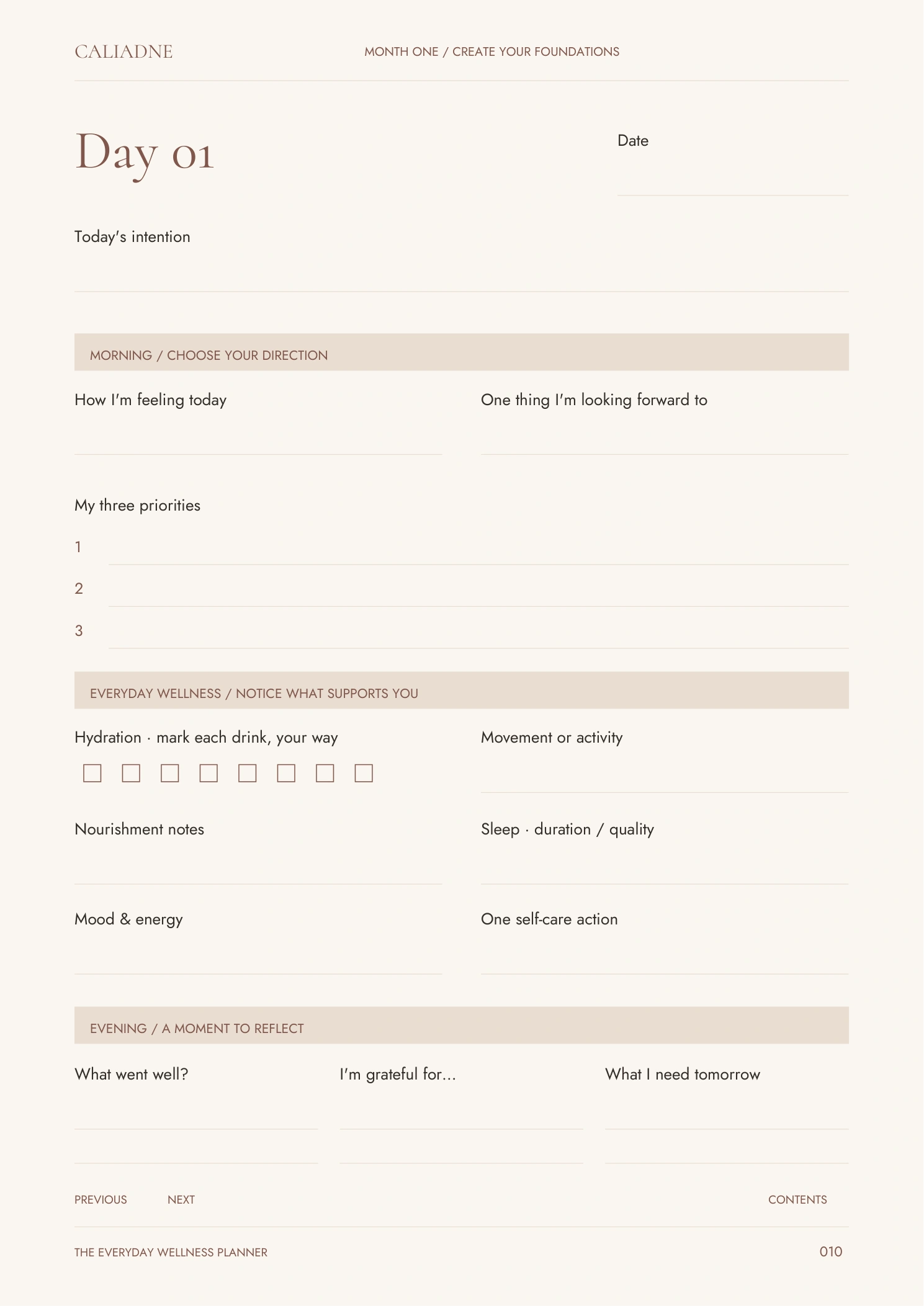 The CALIADNE Essentials Collection — sample page 4