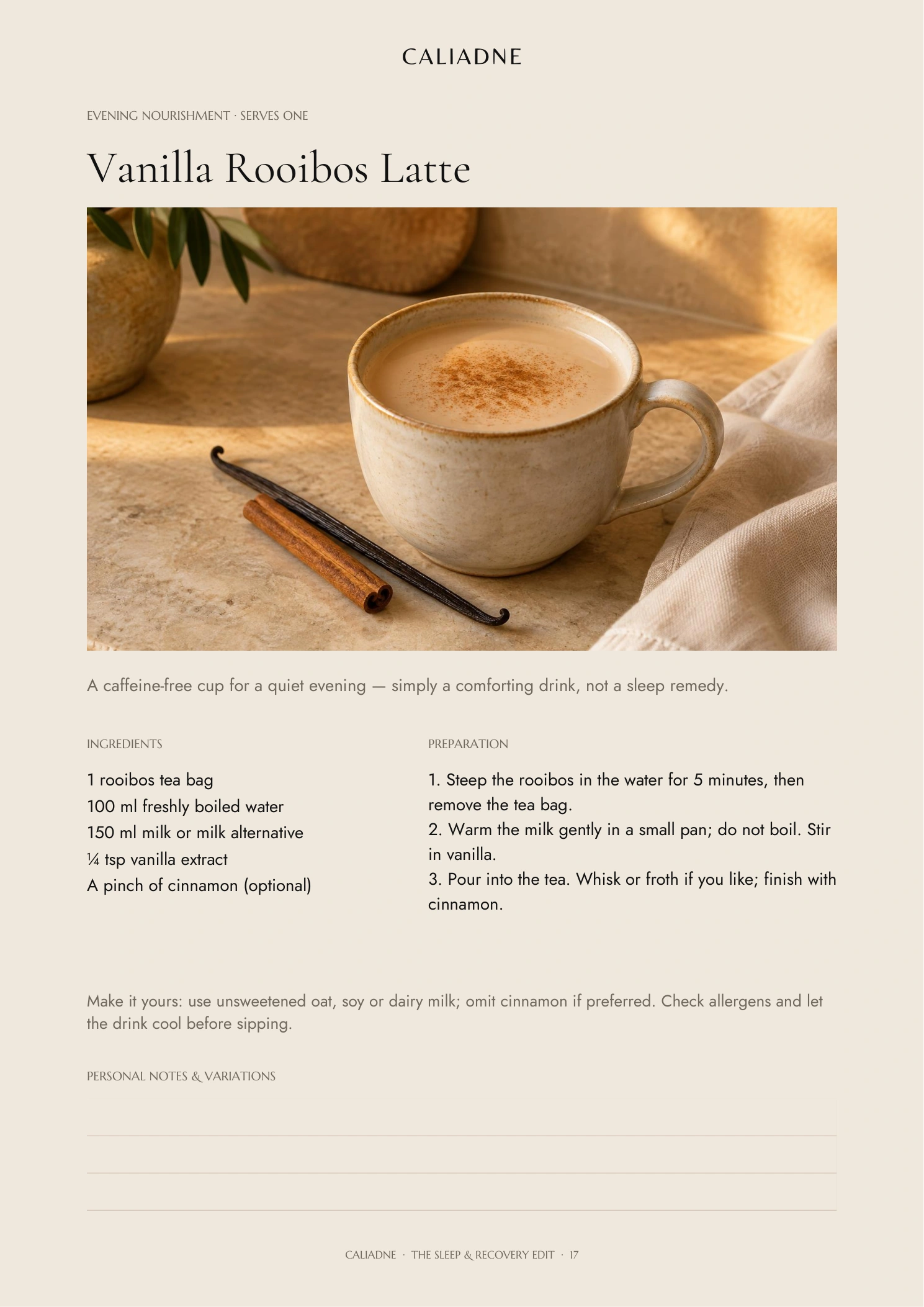 The Sleep & Recovery Edit — sample page 4
