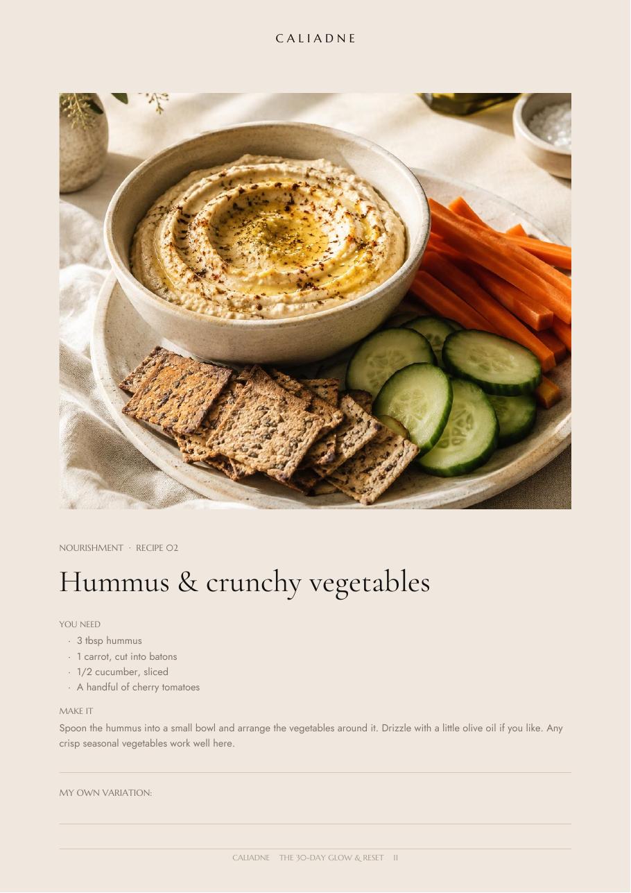 The 30-Day Glow & Reset — sample page 3